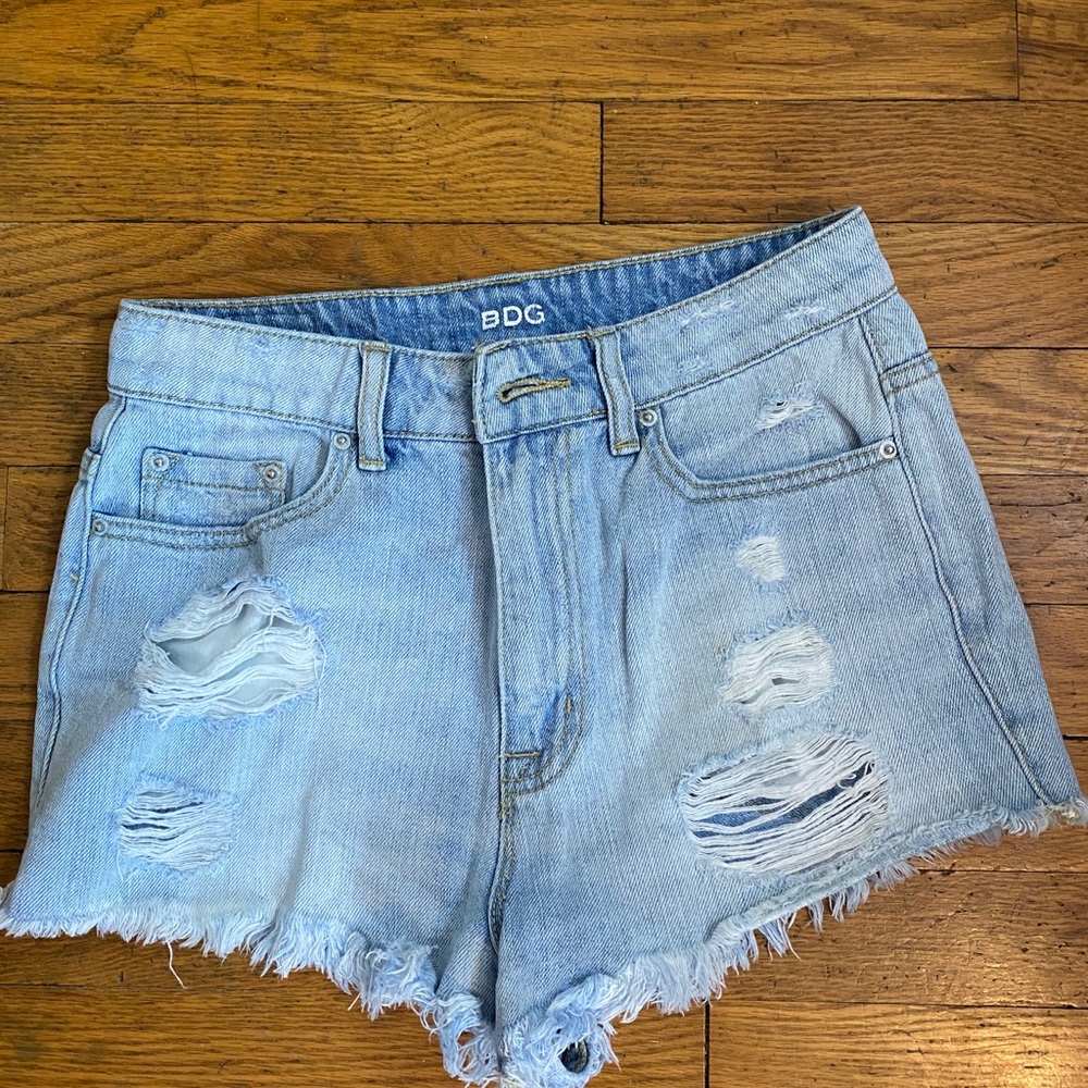 High rise cheeky BDG denim shorts
